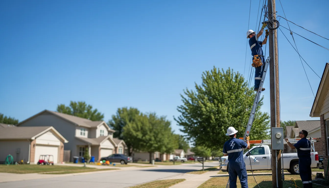 Residential electrician providing installation services in Central Village, CT